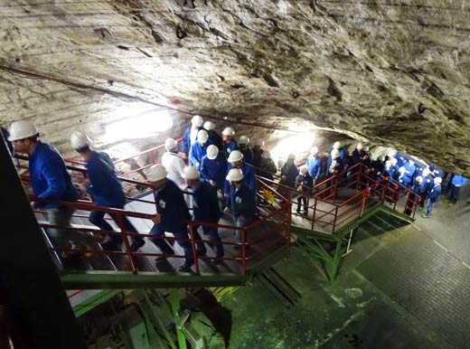 Grubeneinfahrt in das Kalibergwerk Merkers.