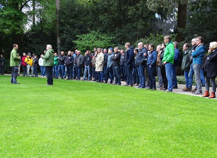 Rasen spielt im Park am Schloss Bellevue neben den Staudenpflanzungen eine wichtige Rolle für die repräsentativen Flächen