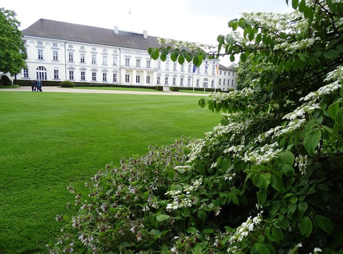 Schloss Bellevue aus der Park-Perspektive